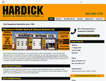 Tablet Screenshot of hardickspringservice.com